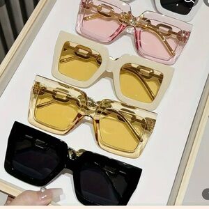5-piece Women's Square Sunglases